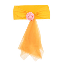 Load image into Gallery viewer, Chair Organza Bowknot for Wedding Party Birthday Banquet Events Supplies Chair Cover Sash Decoration