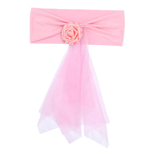 Chair Organza Bowknot for Wedding Party Birthday Banquet Events Supplies Chair Cover Sash Decoration